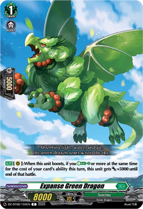Expanse Green Dragon (DZ-BT06/104EN) [Generation Dragenesis]