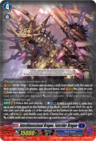 Interdimensional Dragon, Faterider Dragon (EXRRR) (DZ-BT06/EX02EN) [Generation Dragenesis]