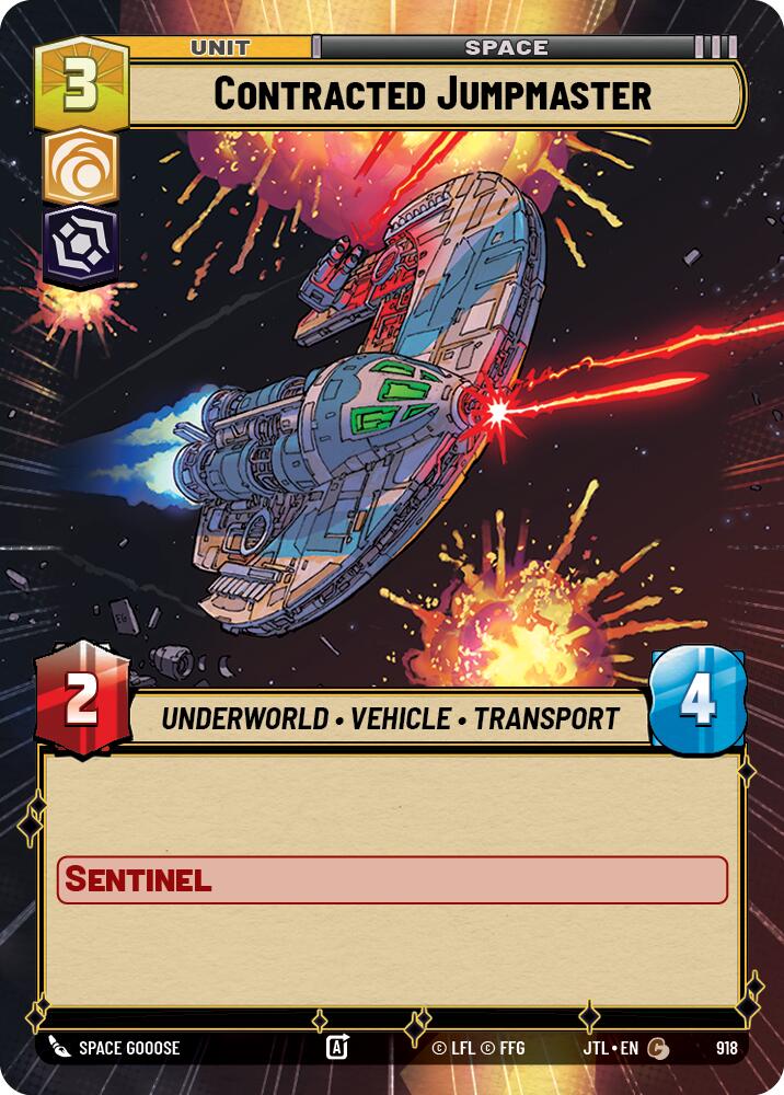 Contracted Jumpmaster (918) (Hyperspace Foil) (918) [Jump to Lightspeed]