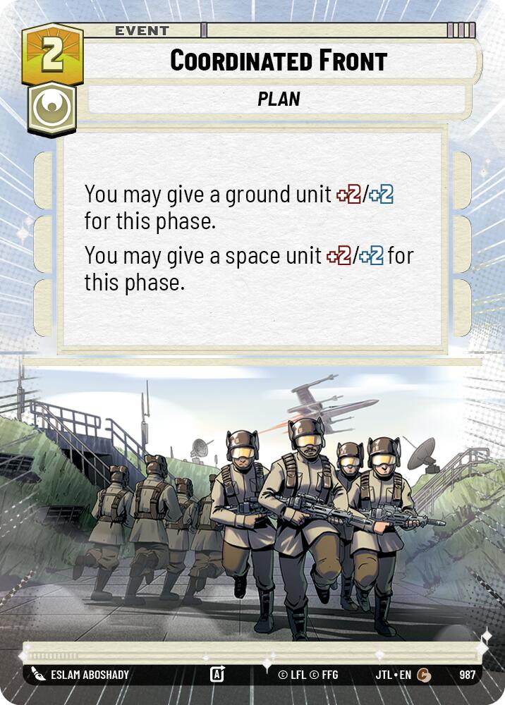 Coordinated Front (987) (Hyperspace Foil) (987) [Jump to Lightspeed]