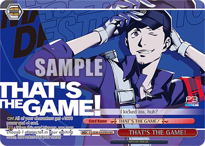 THAT'S THE GAME! (P3/SE46-E43PERPER) [Persona 3 Reload Premium Booster]