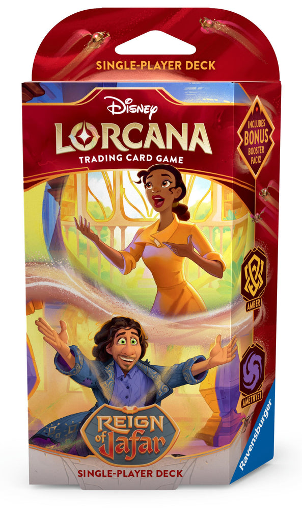 Lorcana Reign of Jafar Amber & Amethyst Starter Deck
