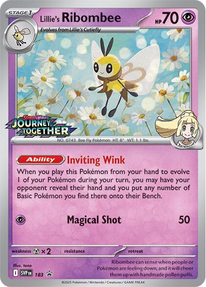 Lillie's Ribombee (183) [Scarlet & Violet: Black Star Promos]