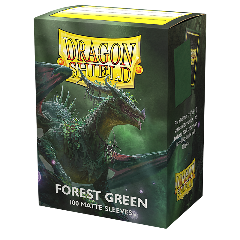 Dragon Shield: Standard 100ct Card Sleeves, Forest Green Matte