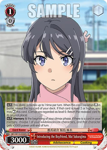 Introducing the Boyfriend, Mai Sakurajima (SBY/W114-E069S SR) [Rascal Does Not Dream Series]