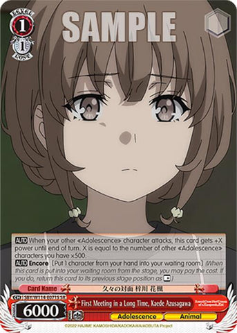 First Meeting in a Long Time, Kaede Azusagawa (SBY/W114-E071S SR) [Rascal Does Not Dream Series]