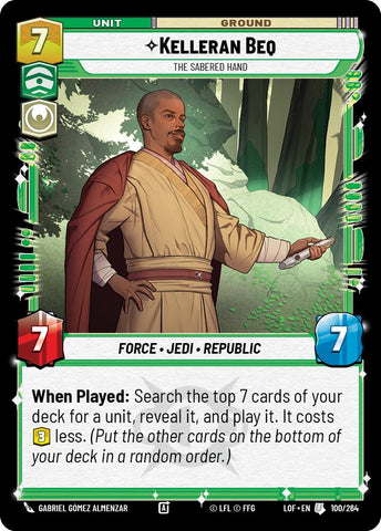 Kelleran Beq - The Sabered Hand (100/264) (100/264) [Legends of the Force]