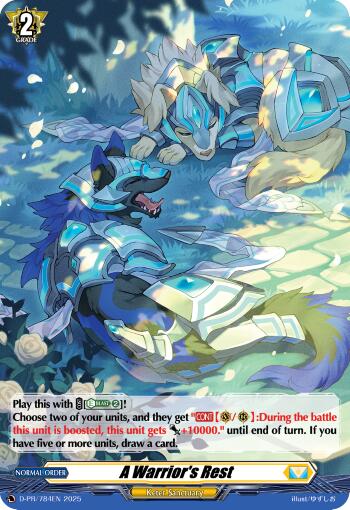 A Warrior's Rest (Foil) (D-PR/784EN) [D Promo Cards]