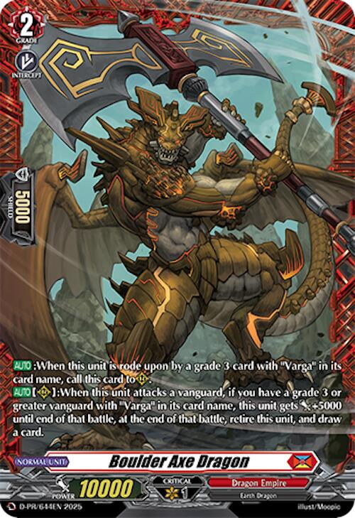 Boulder Axe Dragon (D-PR/644EN) [D Promo Cards]