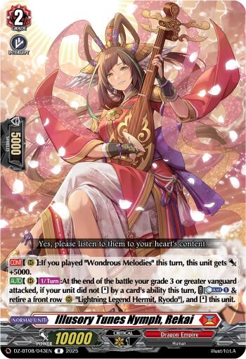 Mystical Tunes Nymph, Rekai (DZ-BT08/043EN) [Knights 0f Rebirth]