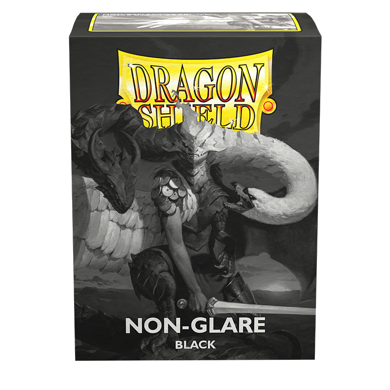 Dragon Shield: Standard 100ct Sleeves, Black (Non-Glare Matte)