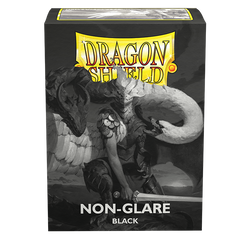 Dragon Shield: Standard 100ct Sleeves, Black (Non-Glare Matte)