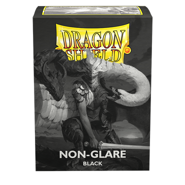 Dragon Shield: Standard 100ct Sleeves, Black (Non-Glare Matte)