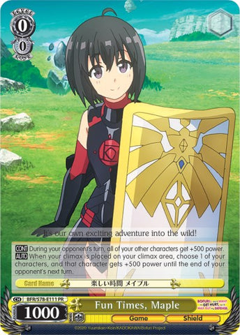 Fun Times, Maple (BFR/S78-E111 PR) [BOFURI: I Don't Want to Get Hurt, so I'll Max Out My Defense]