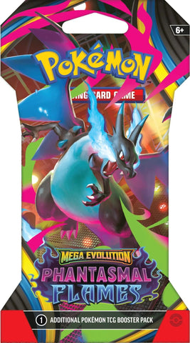 Pokemon Mega Evolution Phantasmal Flames Sleeved Booster Pack