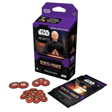 Star Wars: Unlimited Secrets of Power Chancellor Palpatine Spotlight Deck