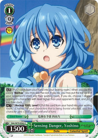 Sensing Danger, Yoshino (DAL/W79-E042 C) [Date A Live]