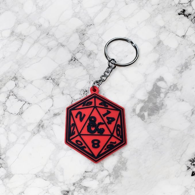 Dungeons & Dragons Dice Logo Keychain