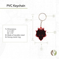 Dungeons & Dragons Dragon Head Keychain D