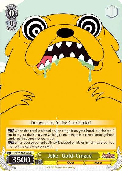 Jake: Gold-Crazed (AT/WX02-025 C) [Adventure Time]