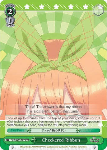 Checkered Ribbon (5HY/W83-TE71 TD) [The Quintessential Quintuplets]
