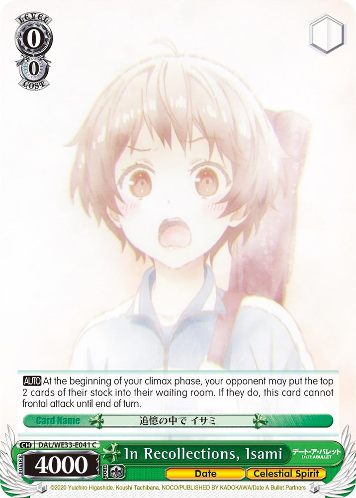 In Recollections, Isami (DAL/WE33-E041 C) (Parallel Foil) [Date A Bullet]