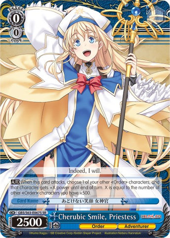 Cherubic Smile, Priestess (GBS/S63-E067S SR) [Goblin Slayer]