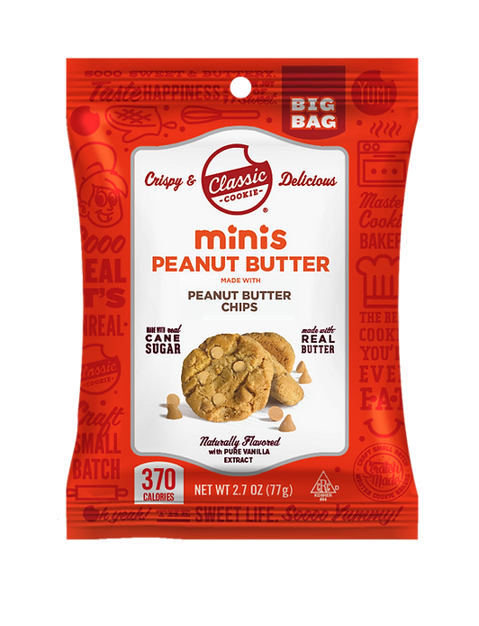 Classic Cookies: Peanut Butter Minis (2.7oz Bags)