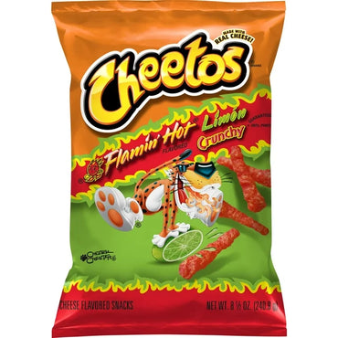 Cheetos Flaming Hot Limon Chip Snack, 2oz