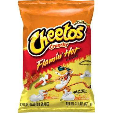 Cheetos Flaming Chip Snack, 2oz