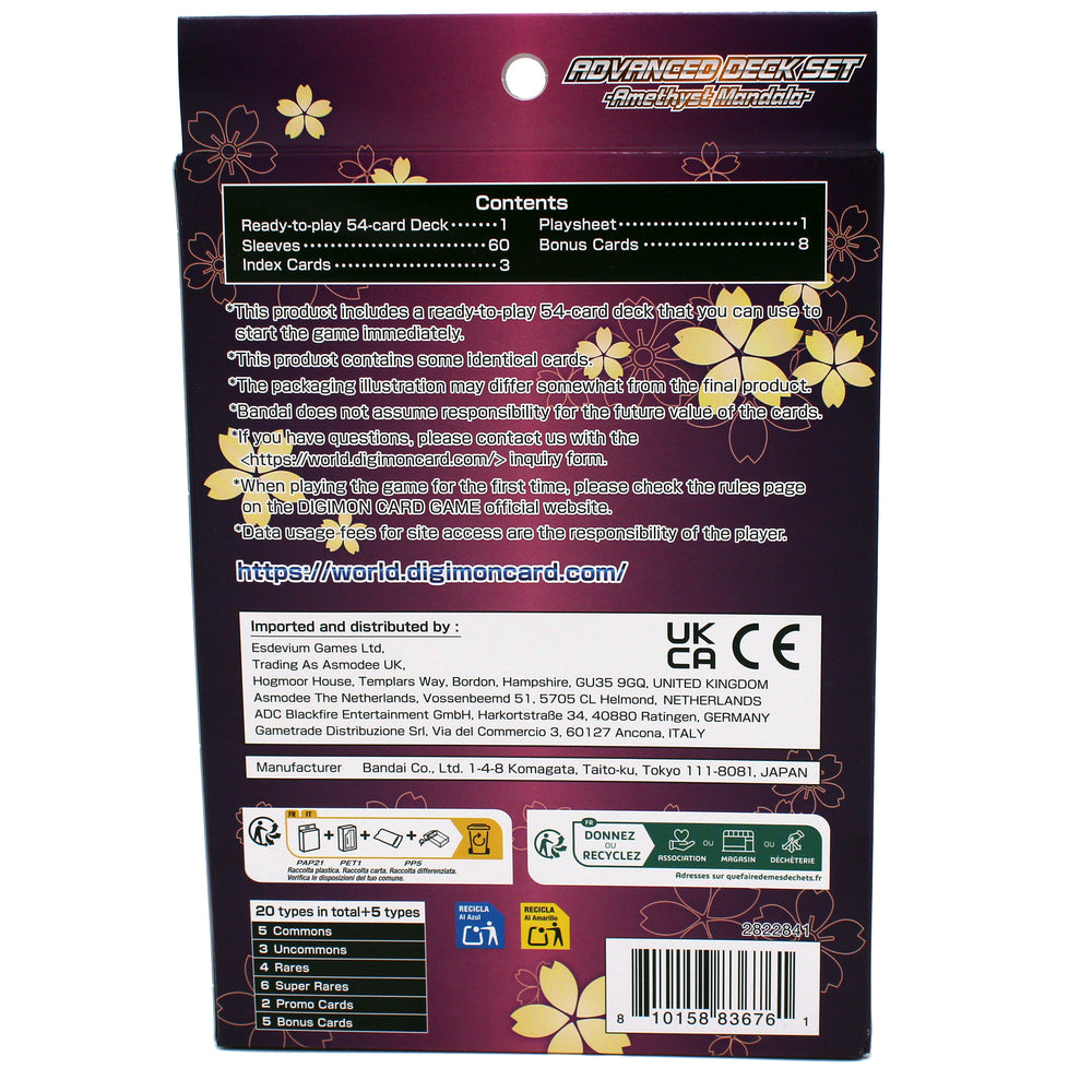 Digimon Amethyst Mandala Advanced Starter Deck