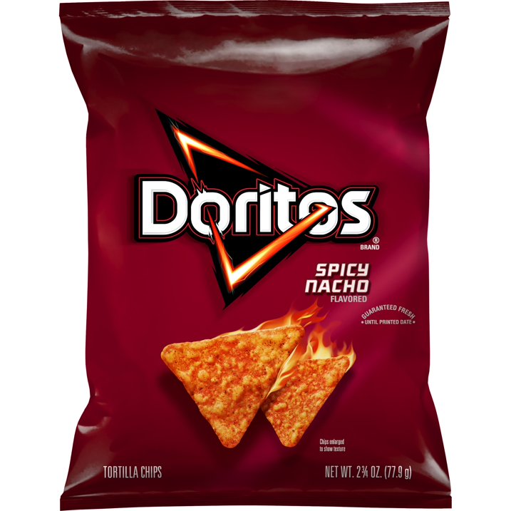 Doritos Spicy Nacho Chip Snack, 2oz