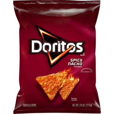 Doritos Spicy Nacho Chip Snack, 2oz