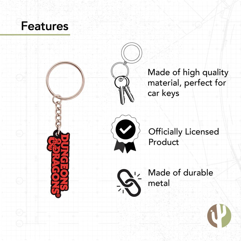 Dungeons & Dragons D&D Logo Keychain