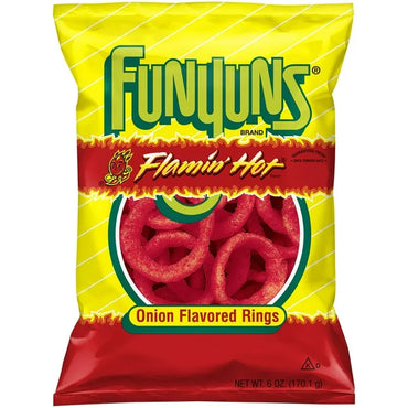 Funyuns Flaming Ho Chip Snackt, 2oz