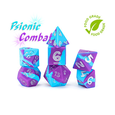 Gate Keeper Games 7-Die Set Anti-Stress Dice, Psionic Combat
