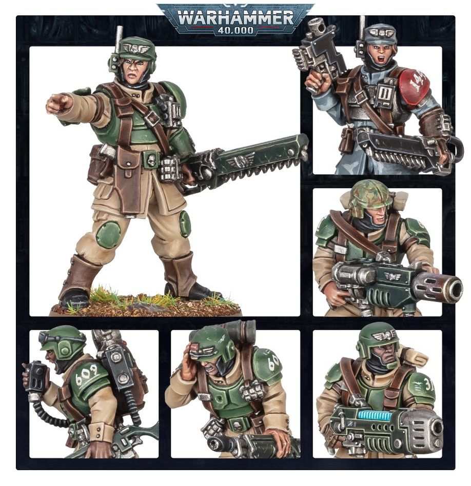 Warhammer 40,000 Astra Militarum Cadian Shock Troops Set