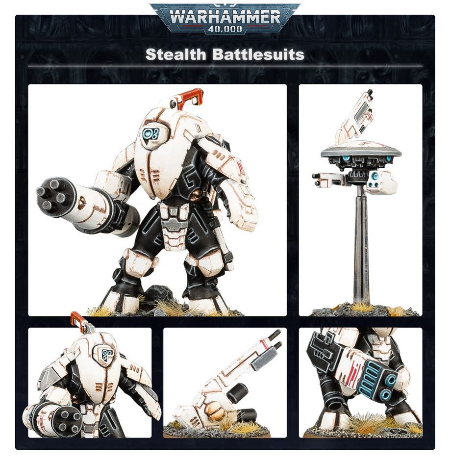 Warhammer 40,000 T'au Empire Stealth Battlesuits Set