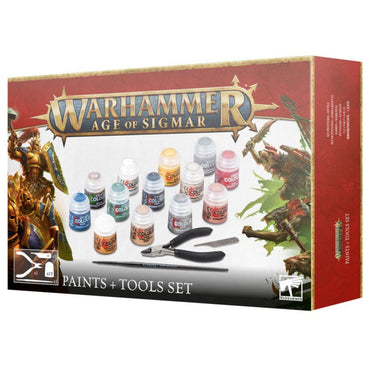 Warhammer Age of Sigmar Paints + Tools Set