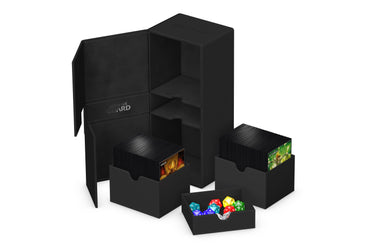 Ultimate Guard Twin Flip'n'Tray 266+ Deck Box, Black Monocolor