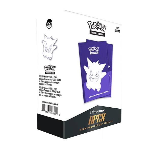 Pokemon Apex Elite Series Gengar Deck Protectors Sleeve, 105ct