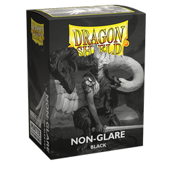 Dragon Shield: Standard 100ct Sleeves, Black (Non-Glare Matte)