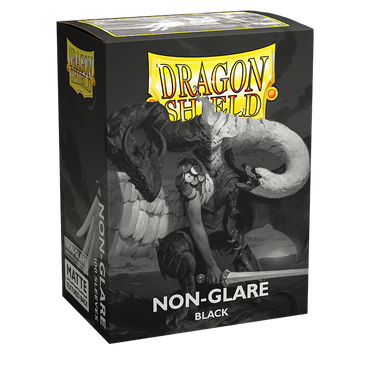 Dragon Shield: Standard 100ct Sleeves, Black (Non-Glare Matte)