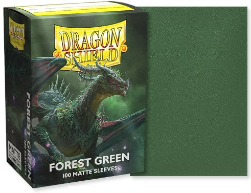 Dragon Shield: Standard 100ct Card Sleeves, Forest Green Matte