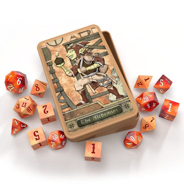 RPG Class Dice: Alchemist Set Tin (14 Dice)