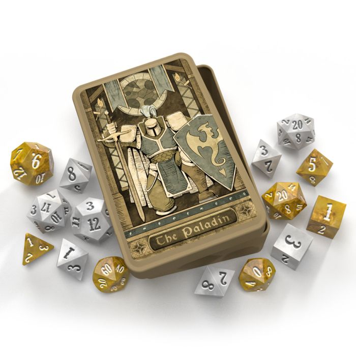 RPG Class Dice: the Paladin Set Tin (15 Dice)