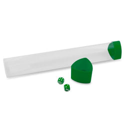 Playmat Carry Tube Holder with Dice Cap, Green