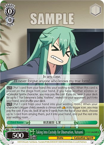 Taking Into Custody for Observation, Natsumi [Date A Live Vol.2]