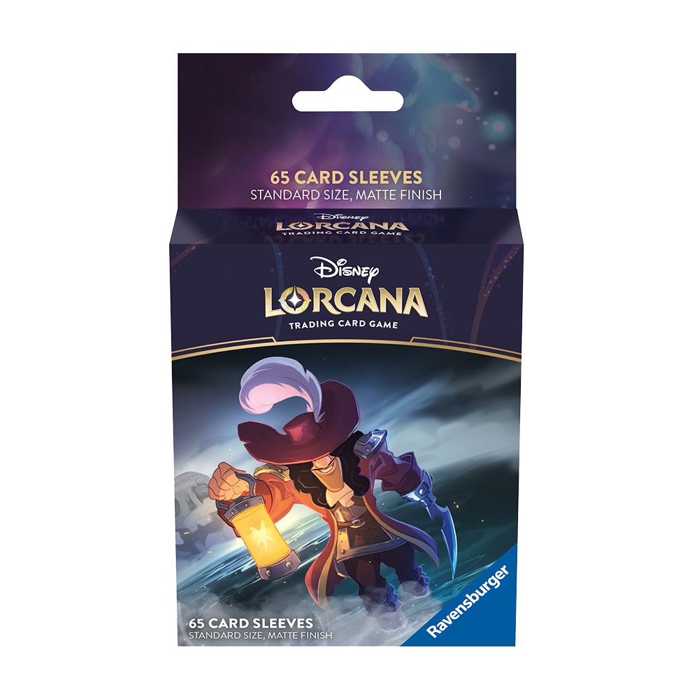 Disney Lorcana Captain Hook First Chapter Card Sleeves, 65-Pack