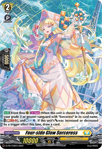 Four-side Glow Sorceress (Foil) (D-PR/128EN) [D Promo Cards]